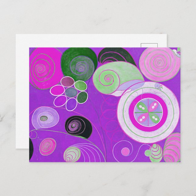 Postal Los Diez Mayores, Grupo IV, Nº 4 (Púrpura) (Anverso / Reverso)