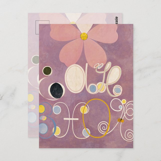 Postal Los Diez Mayores, Grupo IV, No. 5 de Hilma af Klin (Anverso / Reverso)