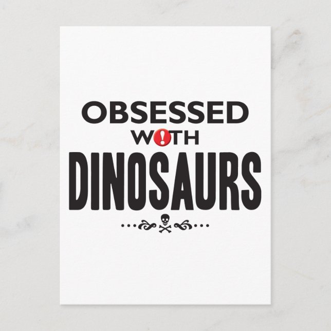 Postal Los dinosaurios obsesionados (Anverso)