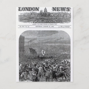 Postal Los disturbios en Belfast