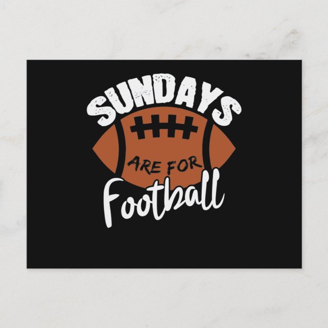 Postal Los domingos son para el fútbol (Anverso)