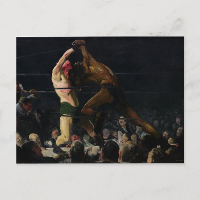 Postal Los dos miembros de este club George Bellows (Anverso)