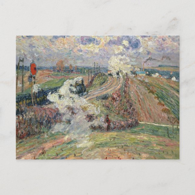 Postal Los Dos Trenes (Anverso)