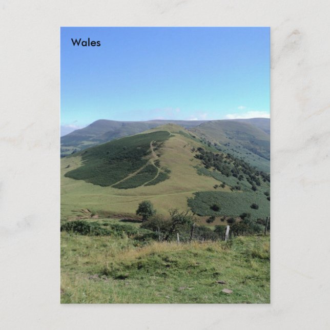 Postal Los dragones de vuelta, las balizas Brecon, Gales (Anverso)