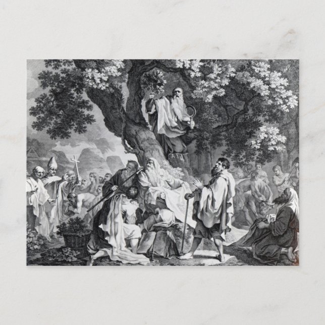 Postal Los druidas o la conversión de los británicos (Anverso)