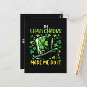 Postal Los duendes del día de San Patricio me hicieron ha