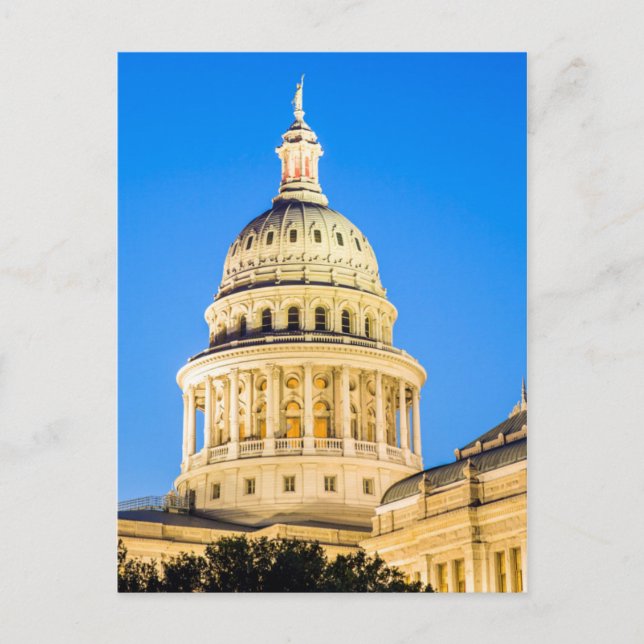 Postal Los E.E.U.U., Tejas, Austin. Edificio del (Anverso)
