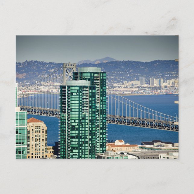 Postal Los edificios del South Beach de San Francisco (Anverso)