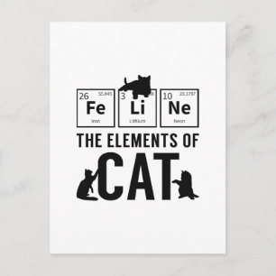 Postal Los Elementos Del Gato