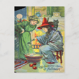 Postal Los encantos inofensivos de Halloween