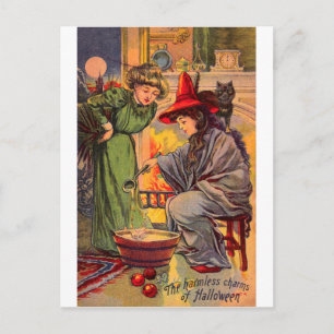 Postal Los encantos inofensivos de Halloween