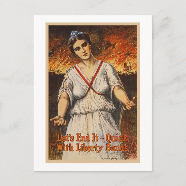 Postal Los enlaces de guerra de los E.E.U.U. nos dejaron (Anverso)