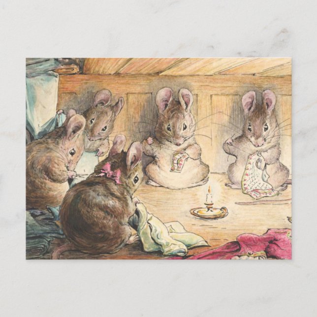 Postal Los Escudos De Ratón De Beatrix Potter (Anverso)