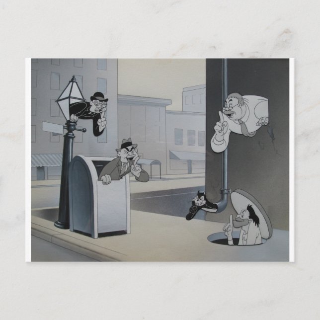 Postal Los espías de Snafu (Anverso)