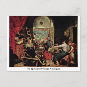 Postal Los Espinadores De Diego Velázquez