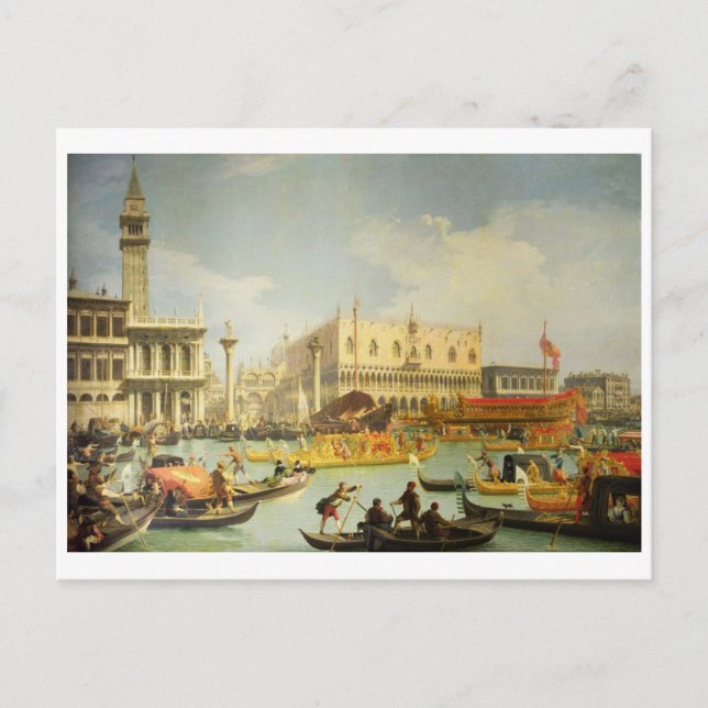 Postal Los esponsales de la perrera veneciana (Anverso)