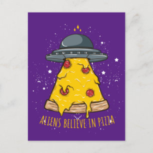 Postal Los extranjeros creen en la pizza