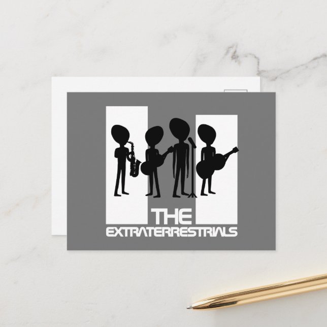 Postal Los extraterritoriales, extranjeros (Anverso/Reverso In Situ)