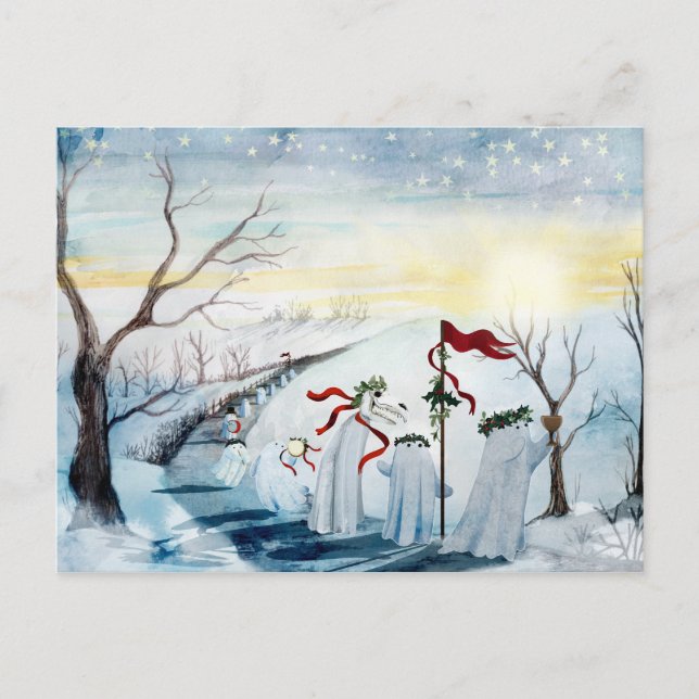 Postal Los fantasmas de Wassailing (Anverso)