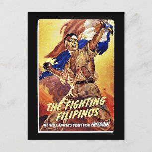 Postal Los filipinos luchadores