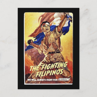 Postal Los filipinos luchadores