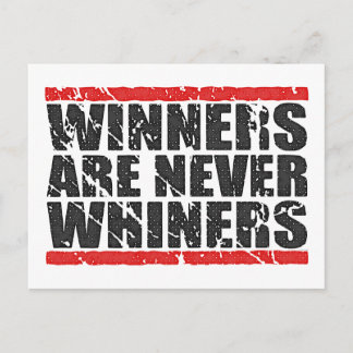 Postal Los ganadores nunca son Whiners | Vista retro