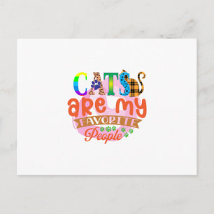 Postal Los gatos de arte son mis favoritos