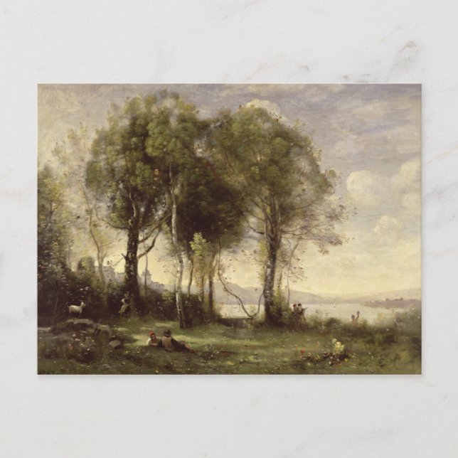 Postal Los gazatíes de Castel Gandolfo, 1866 (Anverso)