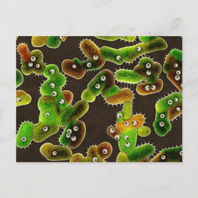 Postal Los gérmenes encantadores (Anverso)