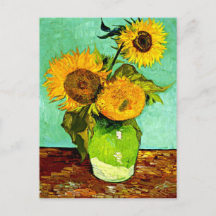 Postal Los girasoles de Van Gogh (3)