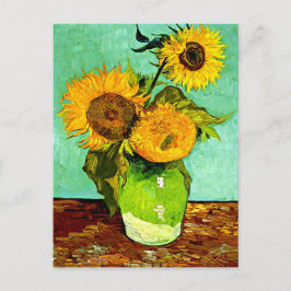 Postal Los girasoles de Van Gogh (3)