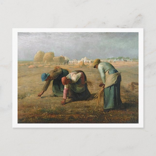 Postal Los Gleaners, 1857 (Anverso)