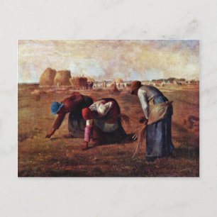 Postal Los Gleaners By Millet (Mejor Calidad)