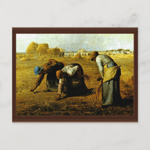 Postal Los Gleaners, Por Millet (Mejor Calidad)