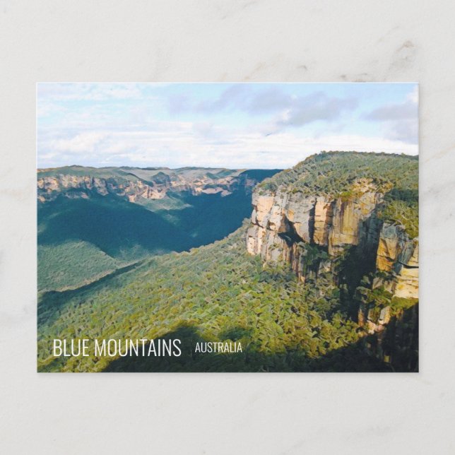 Postal Los gobiernos saltan montañas azules en Australia (Anverso)