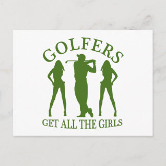 Postal Los Golfistas Obtienen Todos Los Chicas