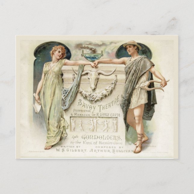 Postal Los Gondoliers (Anverso)