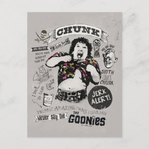 Postal Los Goonies Chunk Retro Collage