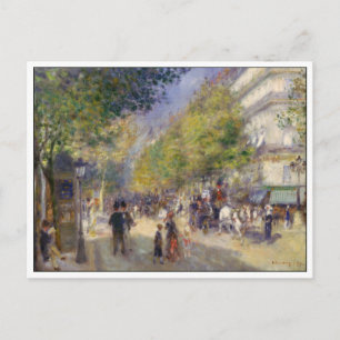 Postal Los grandes bulevares de Renoir
