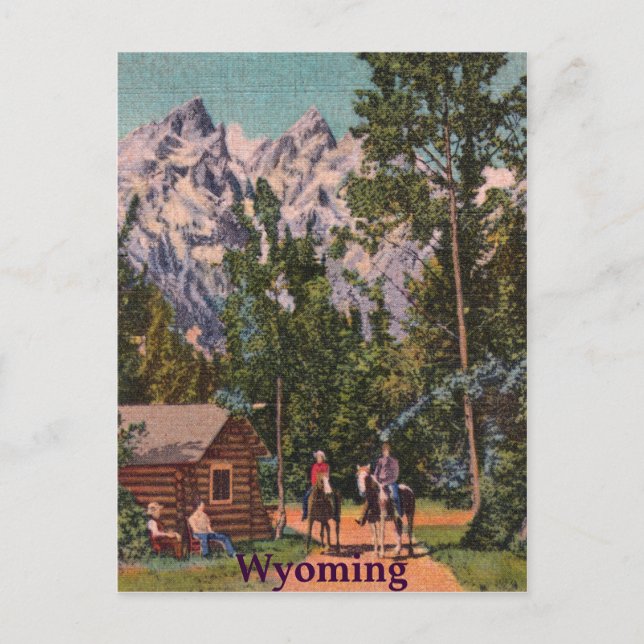 Postal Los grandes tetones - Wyoming (Anverso)