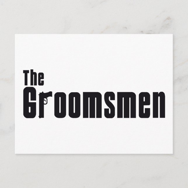 Postal Los Groomsmen (Mafia) (Anverso)