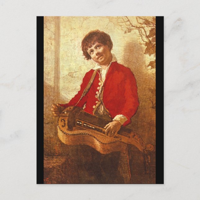 Postal Los grupos y figuras Hurdy-Gurdy Boy (Anverso)