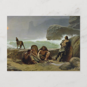 Postal Los Guardias Costeros Gaules, 1888