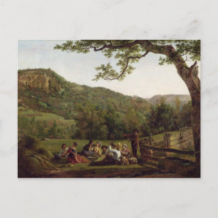 Postal Los hacedores de cosecha en un campo