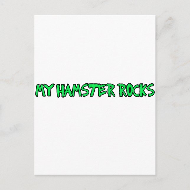 Postal los hamsters son geniales (Anverso)