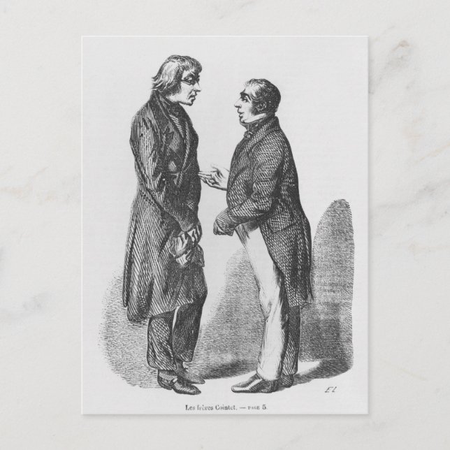 Postal Los hermanos Cointet (Anverso)