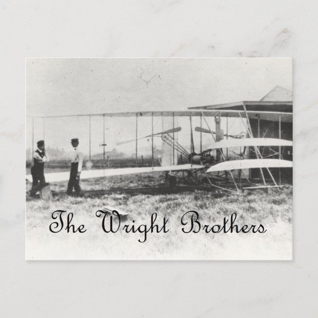 Postal Los hermanos de Wright (Anverso)