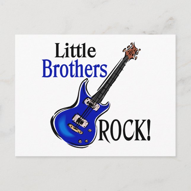 Postal ¡Los Hermanos Pequeños Rock! (Anverso)