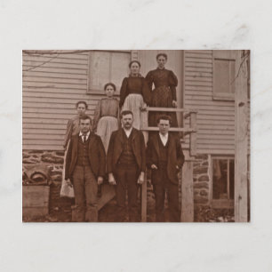 Postal Los hijos de John y Mary Rupp alrededor de 1875