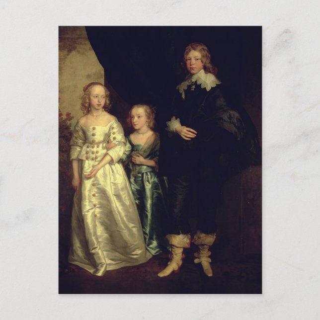 Postal Los hijos de Thomas Wentworth (Anverso)